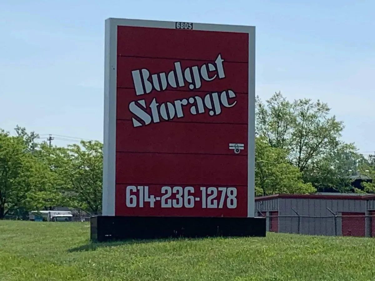 Budget Storage sign at 6805 Commerce Court Drive, Blacklick, OH
